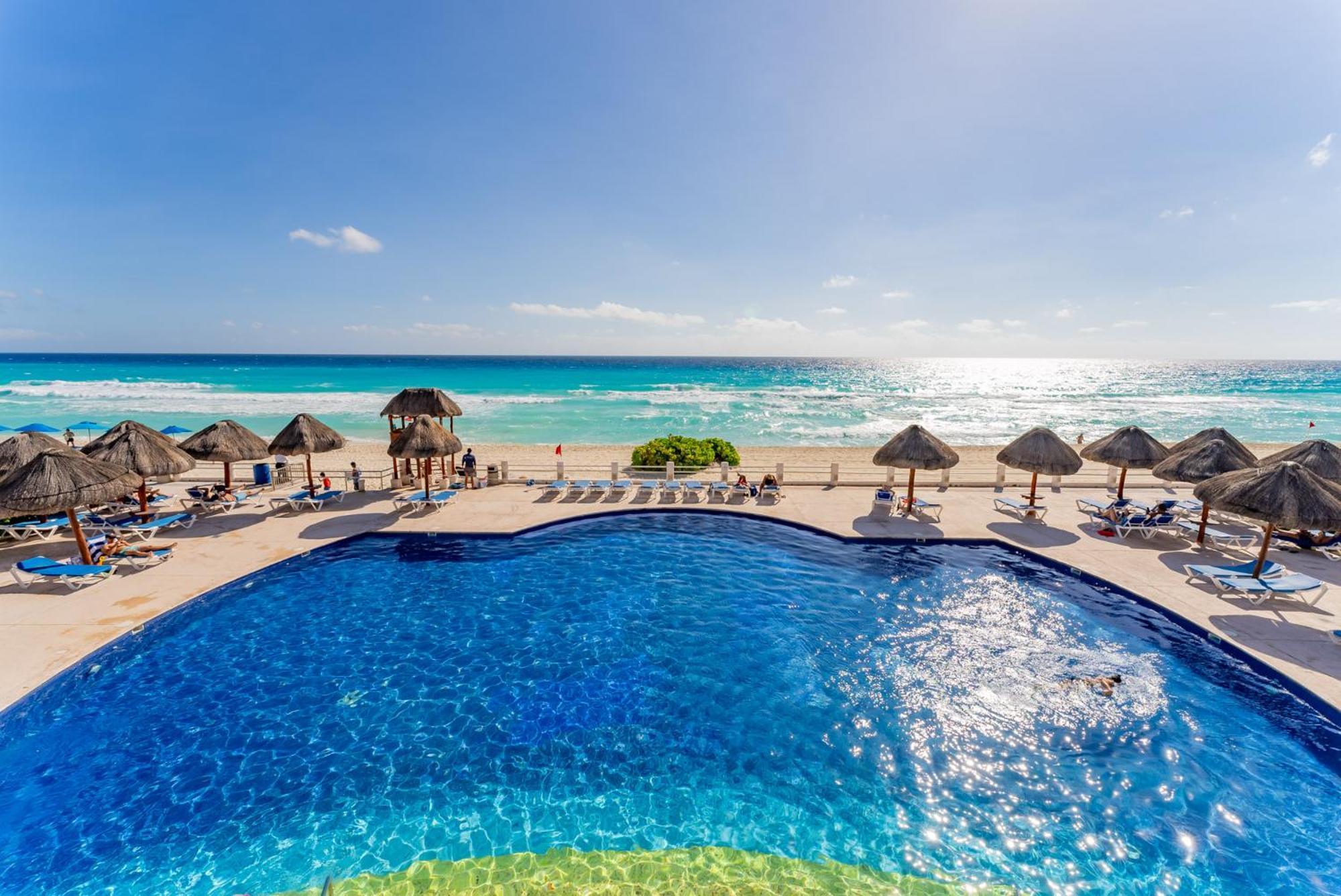 Amazing Caribbean Ocean View At Villas Marlin In Cancun Exterior photo