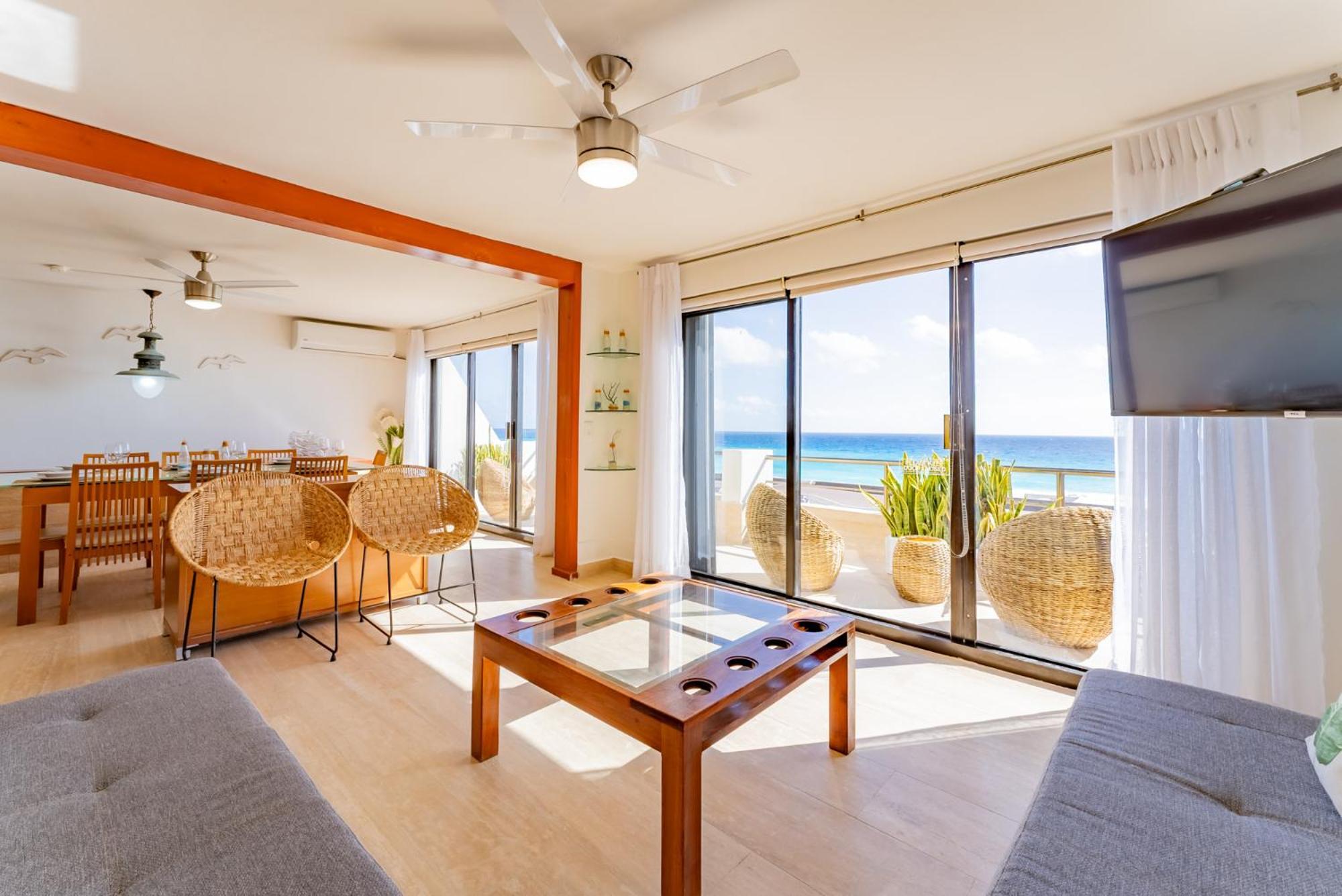 Amazing Caribbean Ocean View At Villas Marlin In Cancun Exterior photo