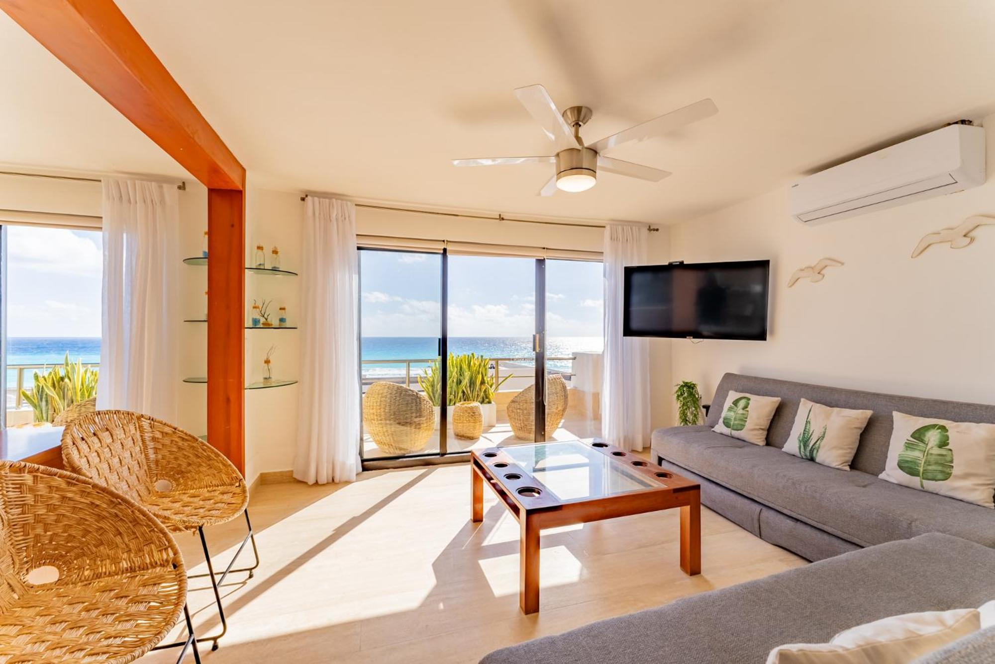 Amazing Caribbean Ocean View At Villas Marlin In Cancun Exterior photo