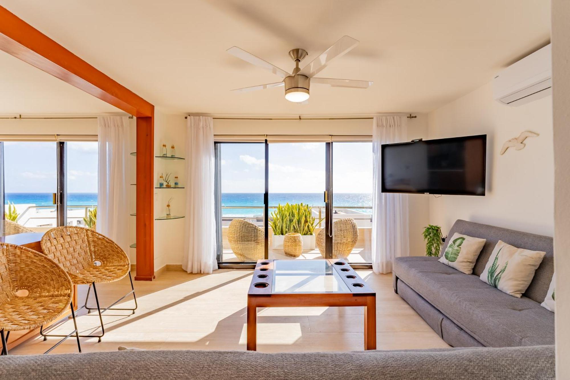 Amazing Caribbean Ocean View At Villas Marlin In Cancun Exterior photo