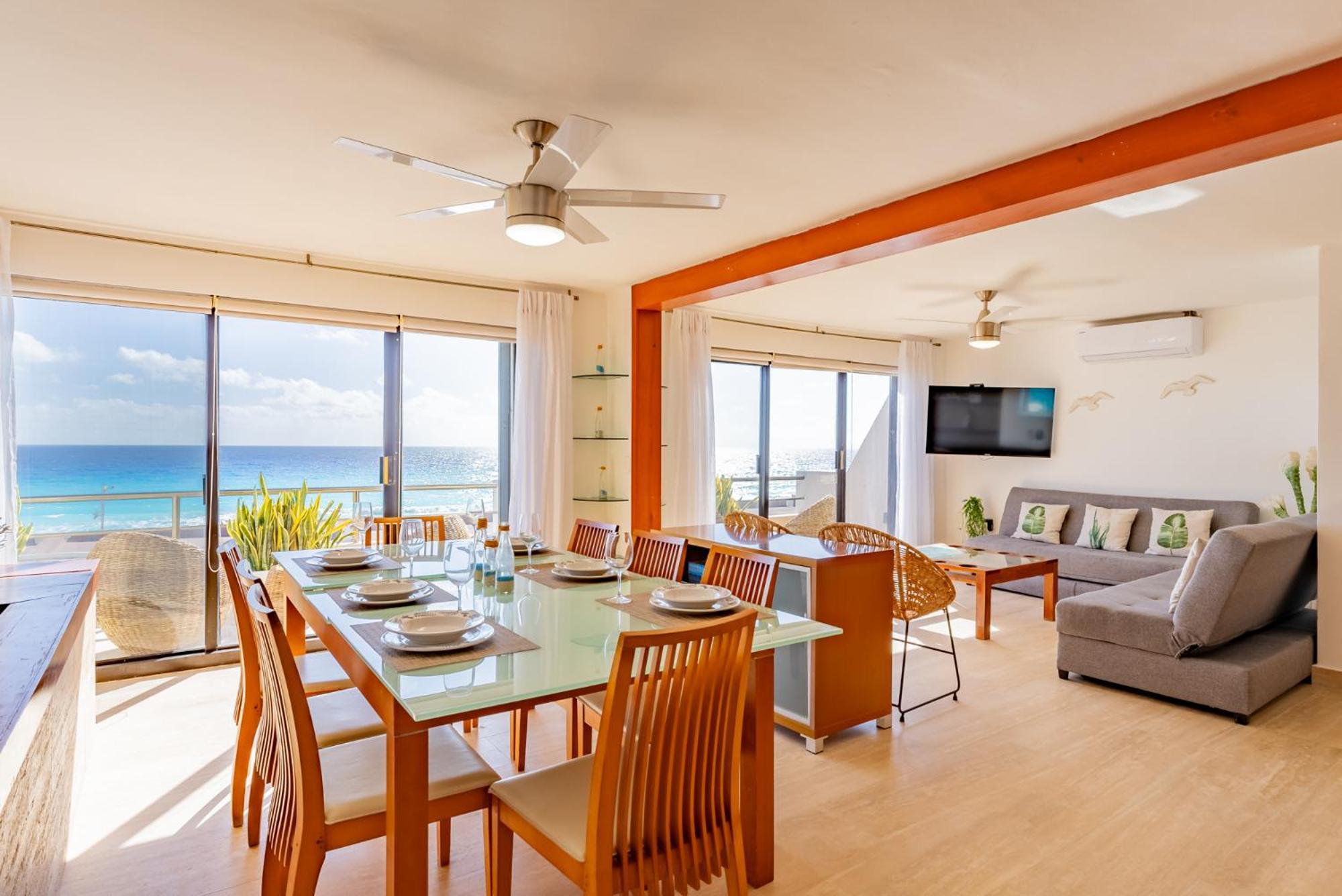 Amazing Caribbean Ocean View At Villas Marlin In Cancun Exterior photo