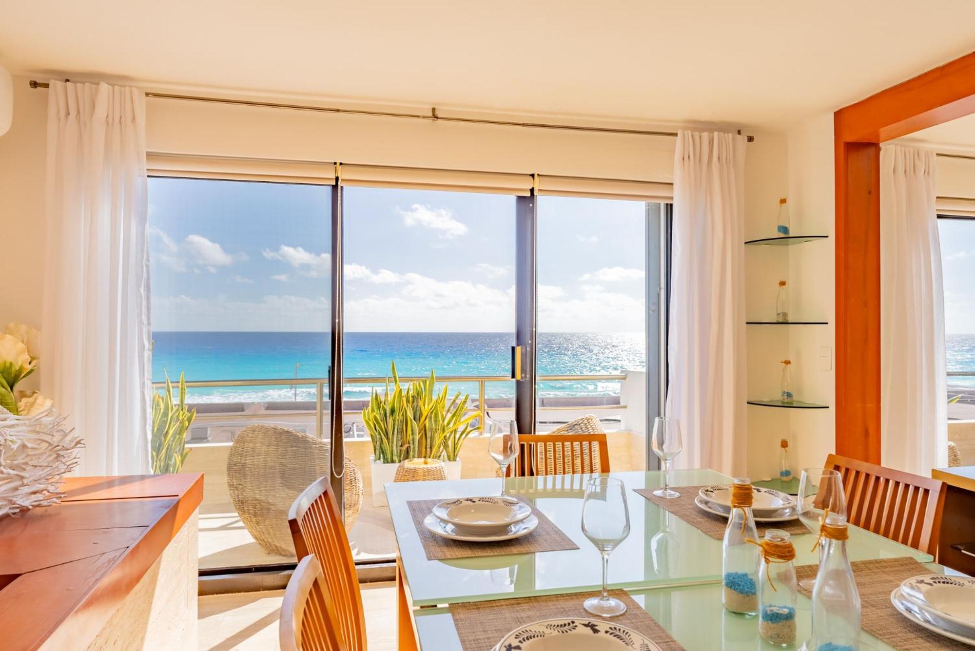 Amazing Caribbean Ocean View At Villas Marlin In Cancun Exterior photo
